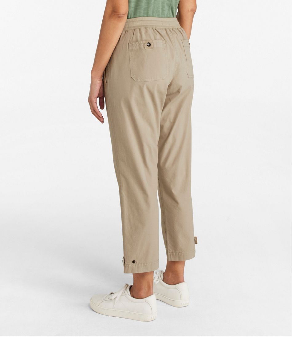 Women's Stretch Ripstop Pull-On Capri Pants Slim-Leg