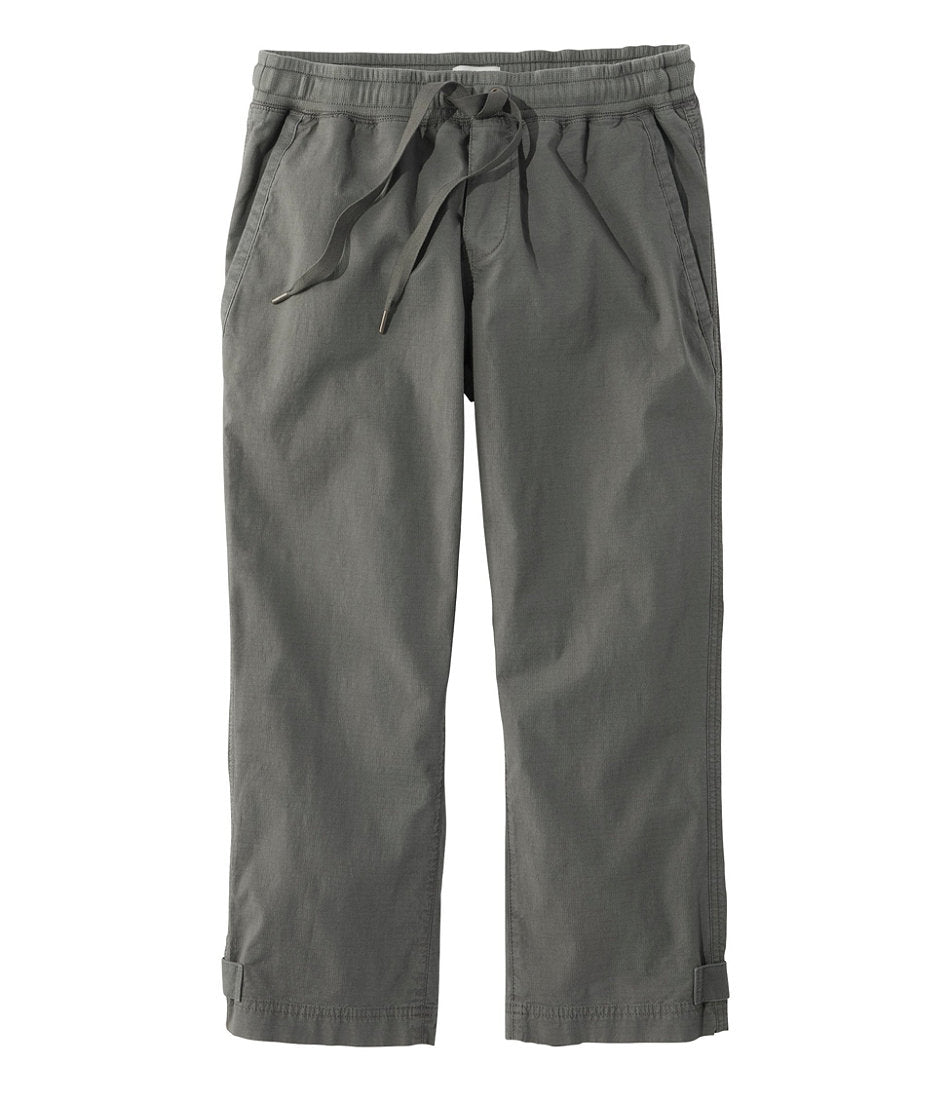 Women's Stretch Ripstop Pull-On Capri Pants Slim-Leg