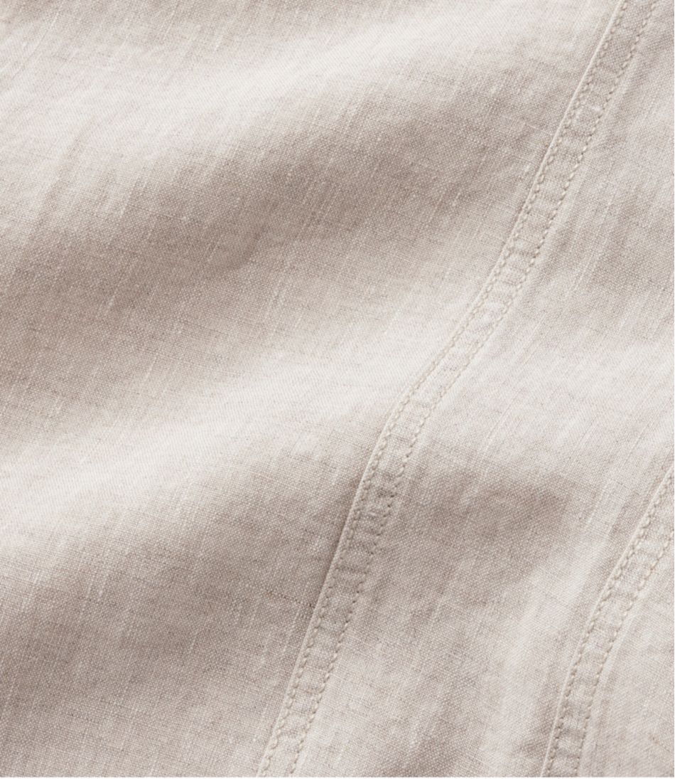 Mid-Rise Tapered-Leg Women's Premium Linen Pull-On Ankle Pants