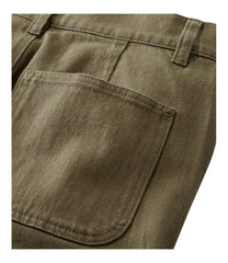 Women's Signature Washed Cotton Barrel Pants High-Rise Tapered Leg
