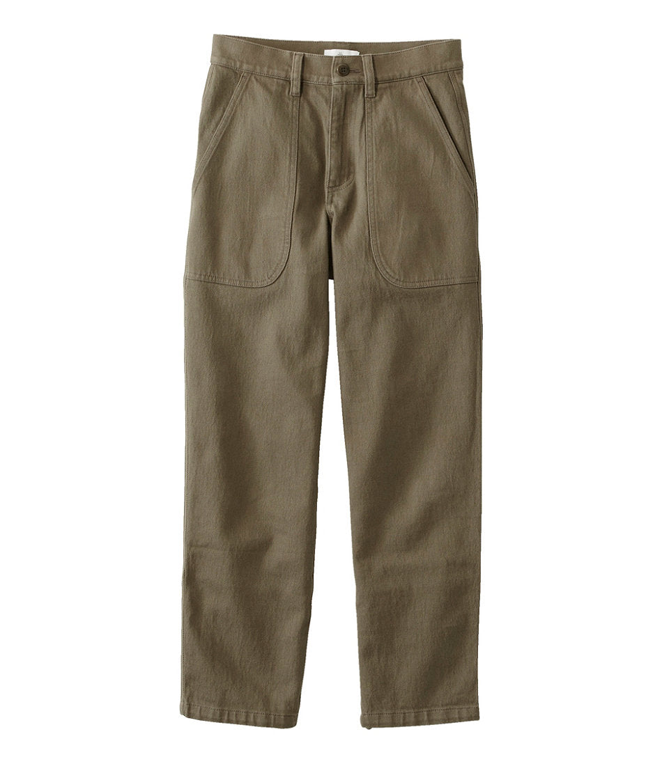 Women's Signature Washed Cotton Barrel Pants High-Rise Tapered Leg