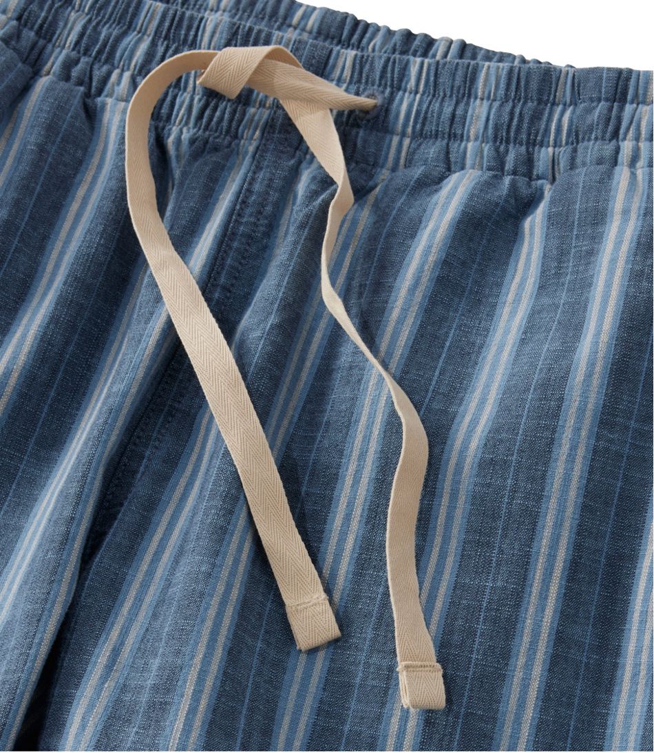 Mid-Rise Tapered-Leg Chambray Ankle Pants Women's Lakewashed Pull-On Chinos
