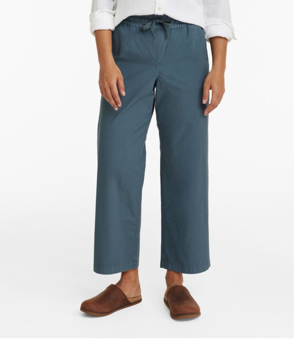 Wide-Leg Ankle Women's Stretch Ripstop Pull-On Pants