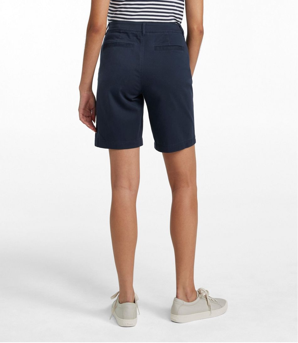 Chino Bermudas 9" Women's Comfort Stretch Shorts