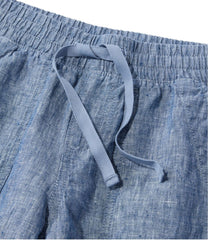 Mid-Rise 6" Women's Premium Washable Linen Shorts