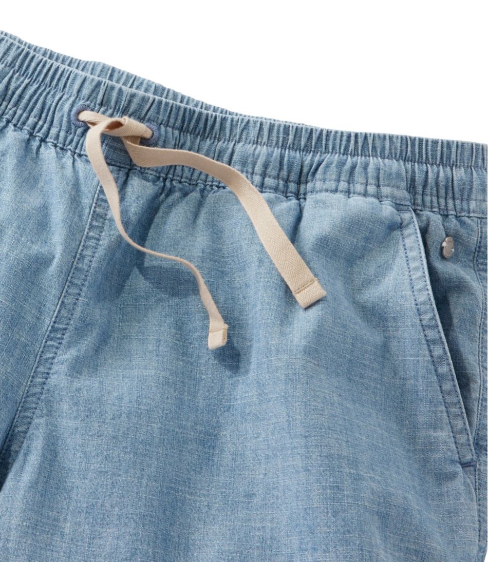 Women's Lakewashed Dock Shorts Mid-Rise Chambray