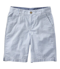 Women's Comfort Stretch Shorts Seersucker Bermudas 9"