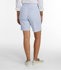 Women's Comfort Stretch Shorts Seersucker Bermudas 9"