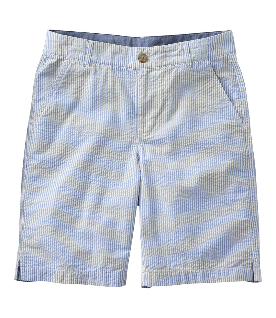 Women's Comfort Stretch Shorts Seersucker Bermudas 9"