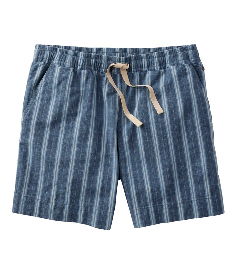 Women's Lakewashed Dock Shorts Mid-Rise Stripe