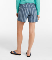 Women's Lakewashed Dock Shorts Mid-Rise Stripe
