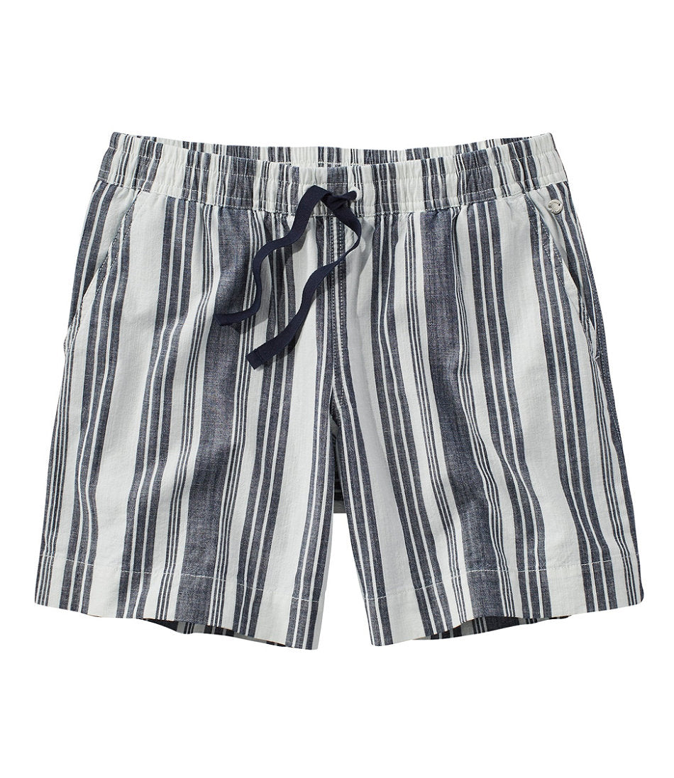 Women's Lakewashed Dock Shorts Mid-Rise Stripe