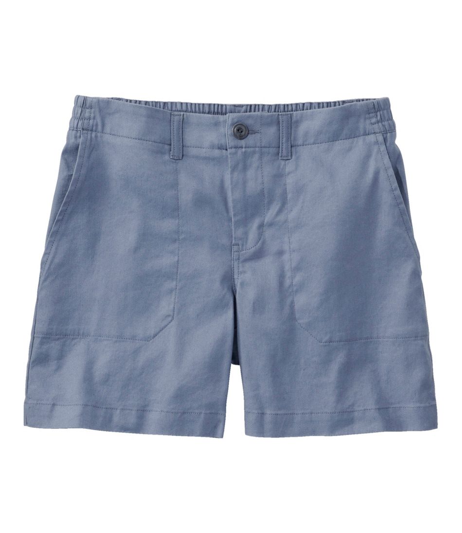 High-Rise 7" Women's Comfort Stretch Cotton/Linen Shorts