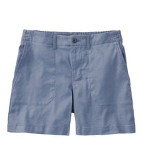 High-Rise 7" Women's Comfort Stretch Cotton/Linen Shorts