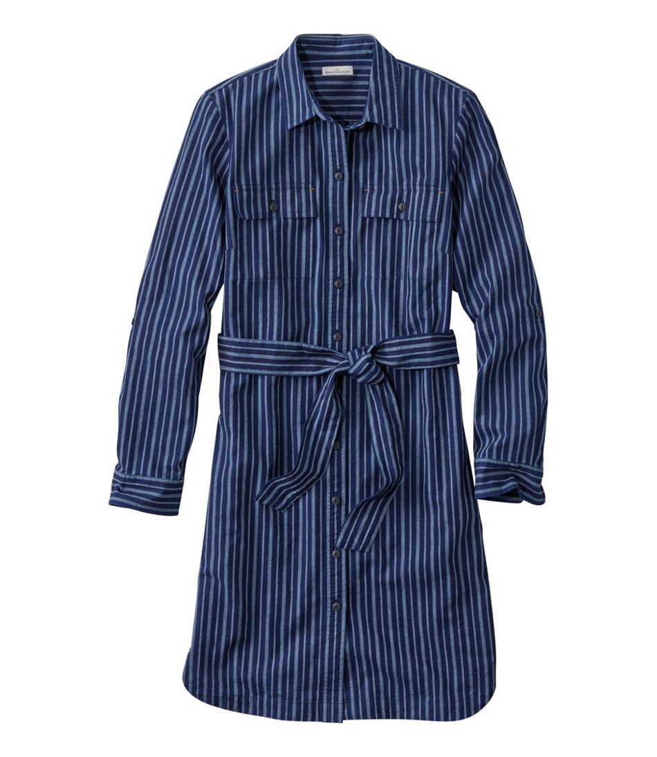 Button-Front Women's Signature Camp Shirt Dress