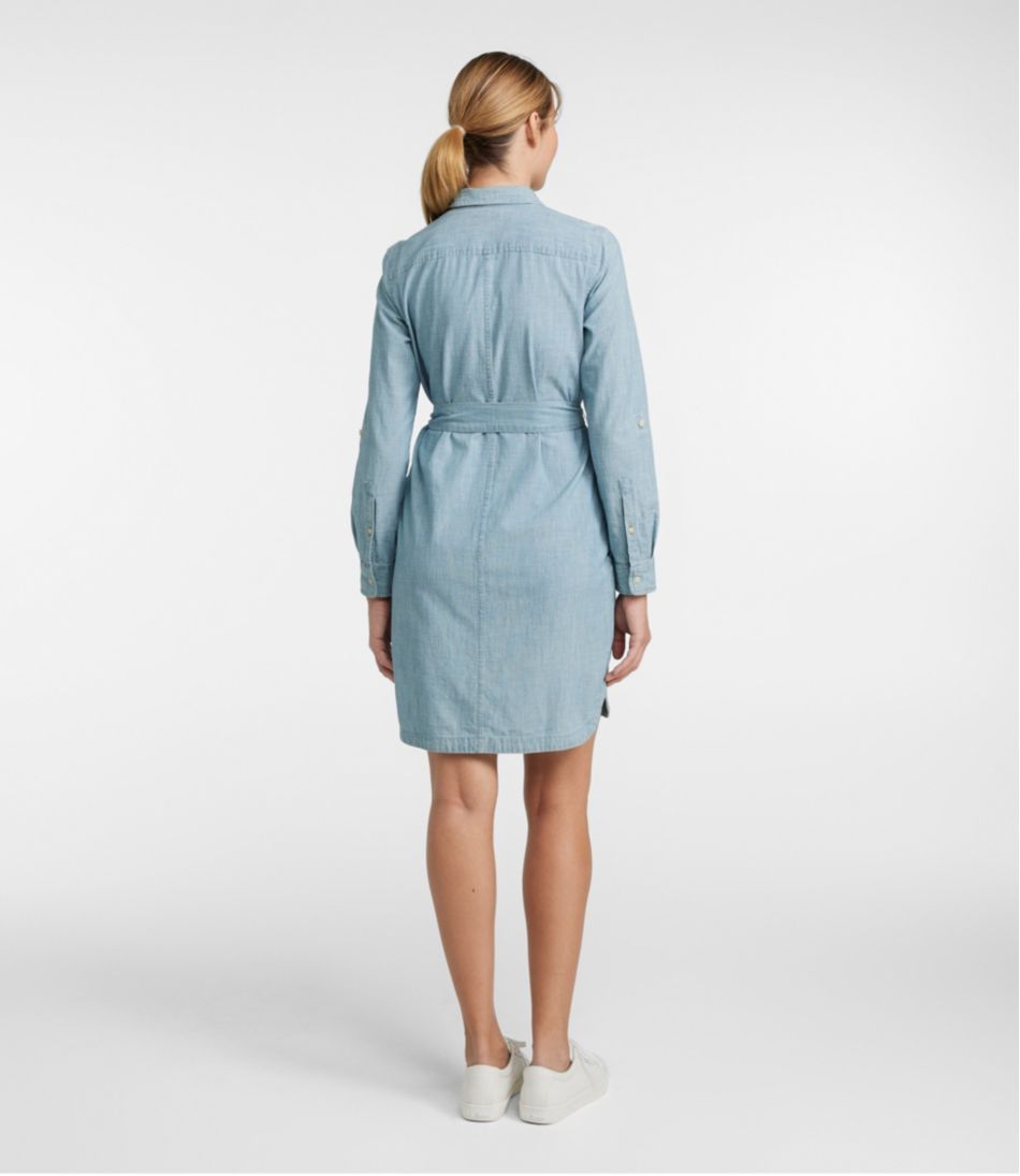 Button-Front Women's Signature Camp Shirt Dress