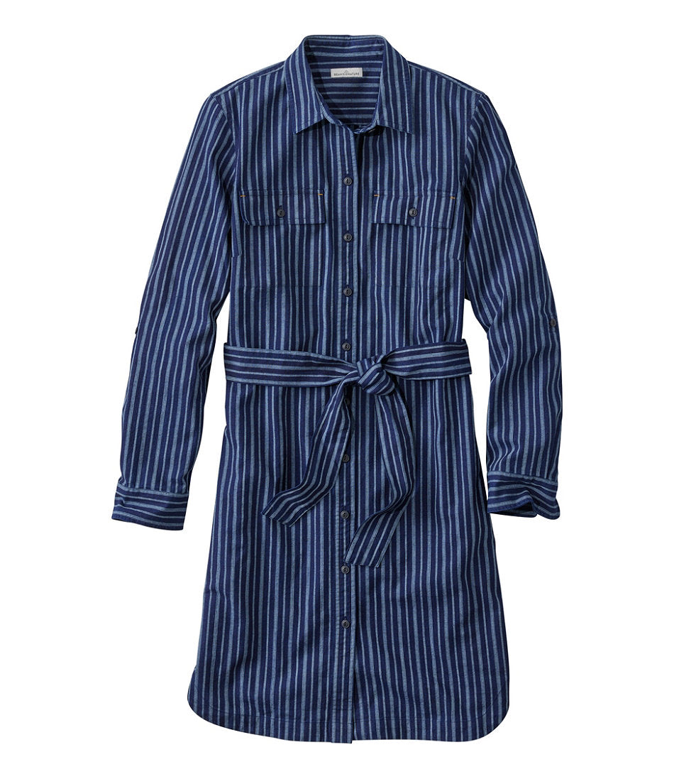Button-Front Women's Signature Camp Shirt Dress