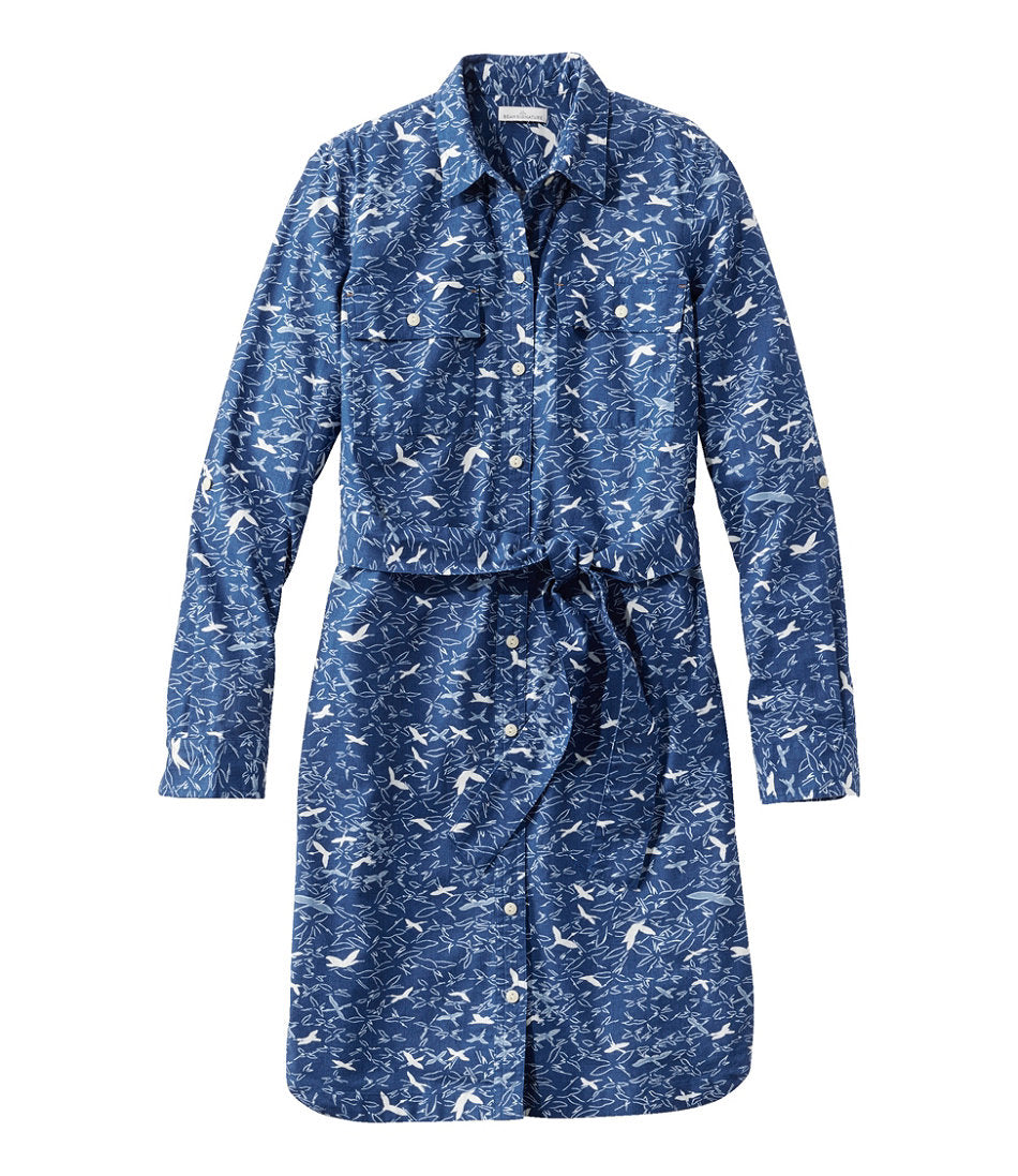 Button-Front Women's Signature Camp Shirt Dress