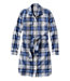 Button-Front Women's Signature Camp Flannel Shirt Dress
