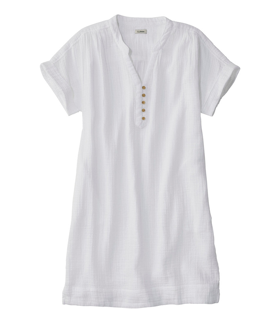 Women's Cloud Gauze Short-Sleeve Shift Dress