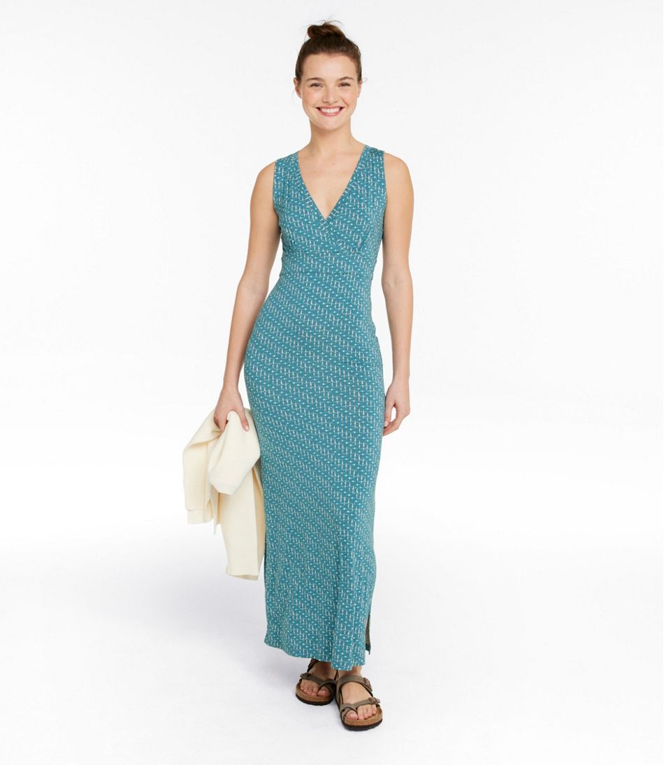 Women's Summer Knit Maxi Dress Print