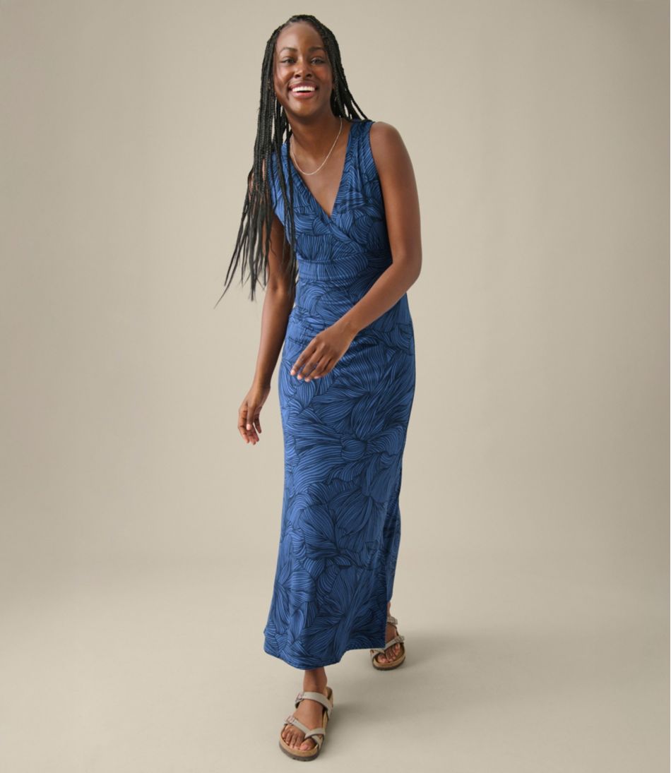 Women's Summer Knit Maxi Dress Print