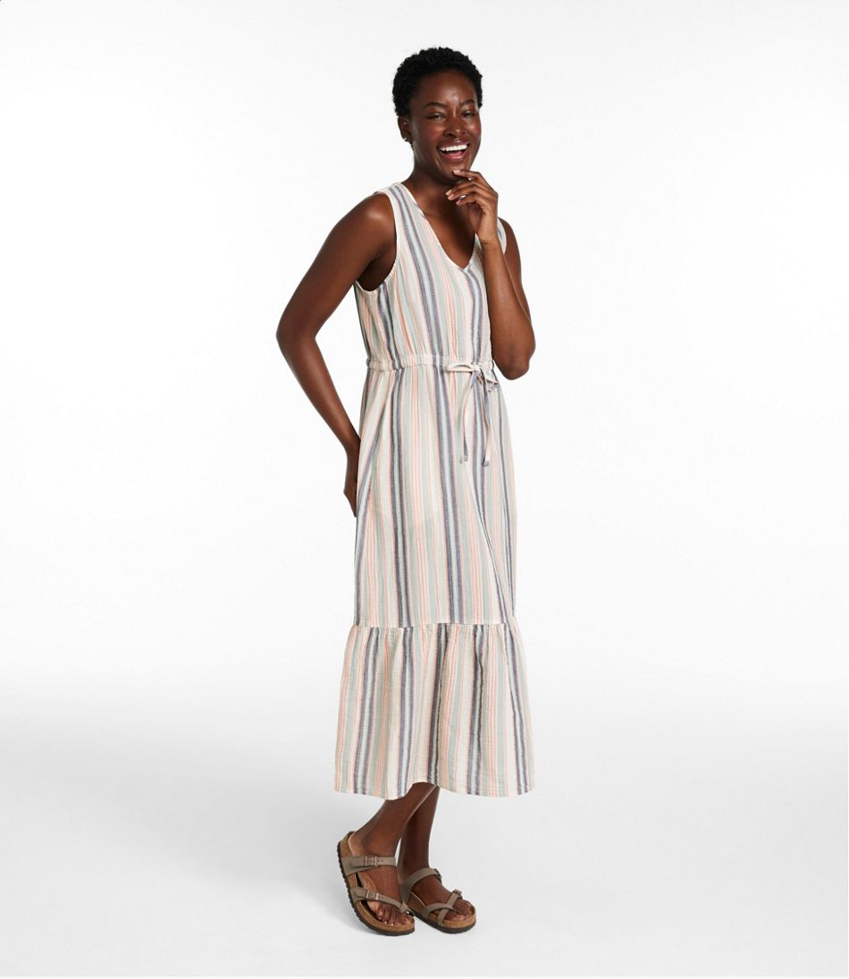 Stripe Women's Cloud Gauze Midi Dress