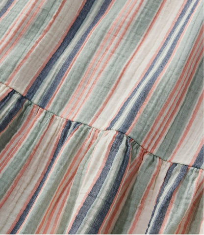 Women's Cloud Gauze Midi Dress, Stripe