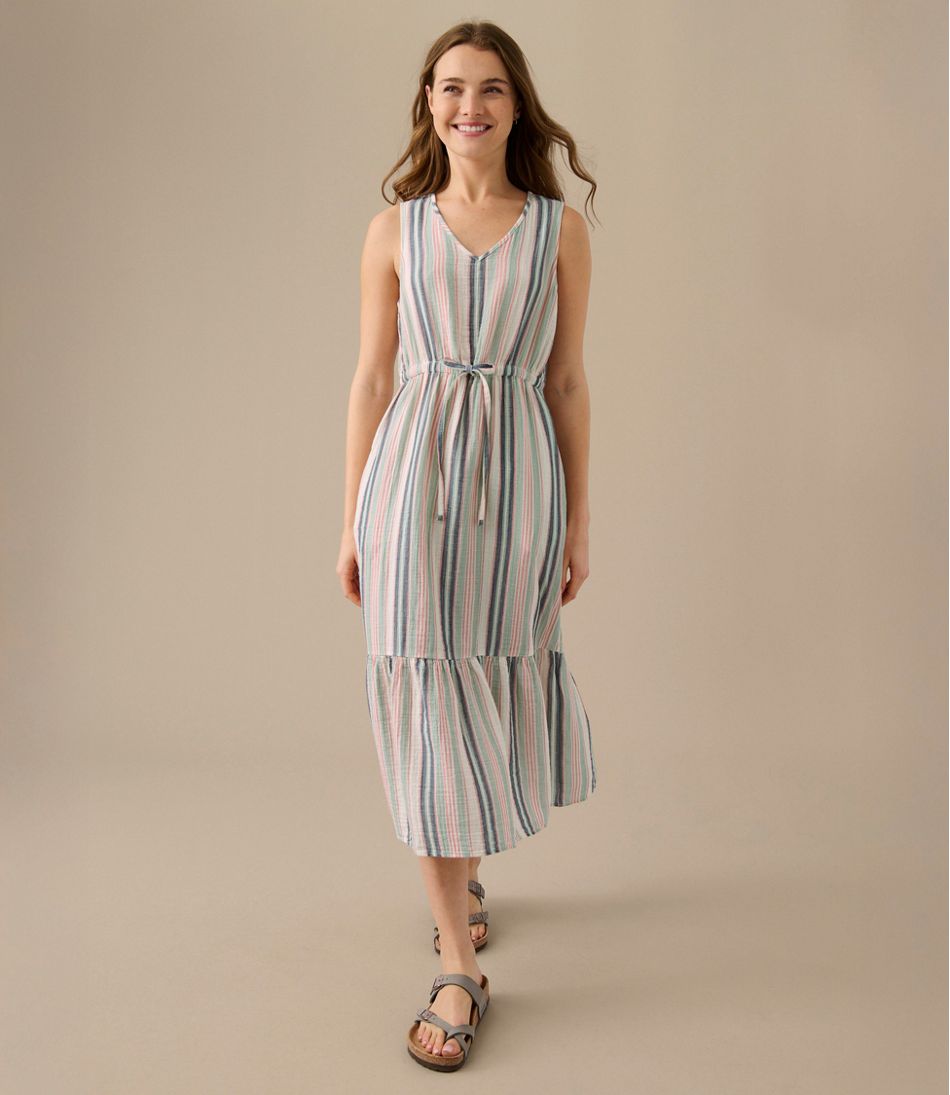 Stripe Women's Cloud Gauze Midi Dress