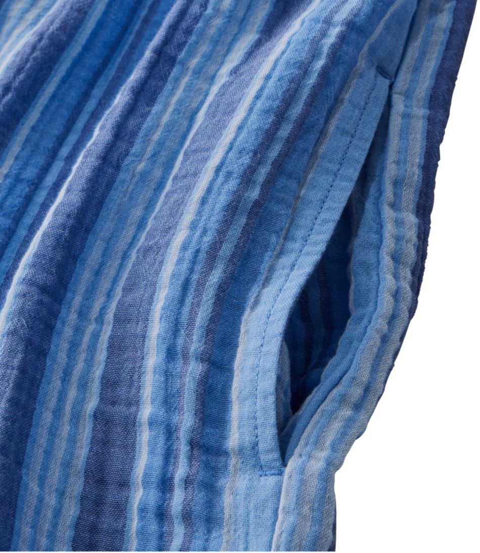 Women's Cloud Gauze Short-Sleeve Shift Dress Stripe