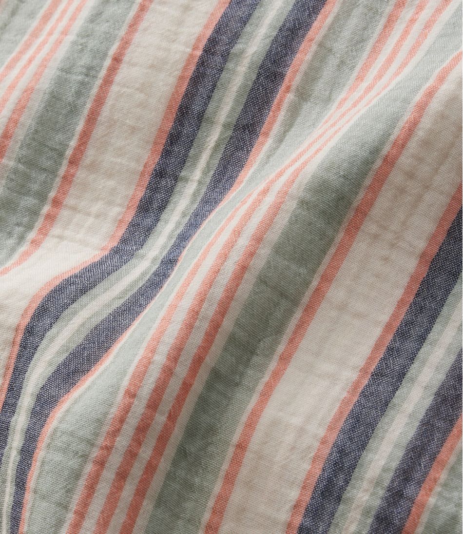Women's Cloud Gauze Short-Sleeve Shift Dress Stripe