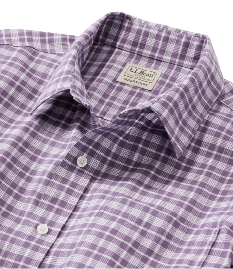 Men's Wrinkle-Free Ultrasoft Brushed Cotton Shirt, Long-Sleeve, Slightly Fitted Untucked Fit