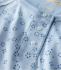 Long-Sleeve Henley Print Women's Restorative Sleepwear