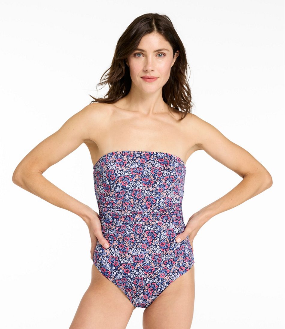 Bandeau Tanksuit Print Women's Coastal Essentials Swimwear
