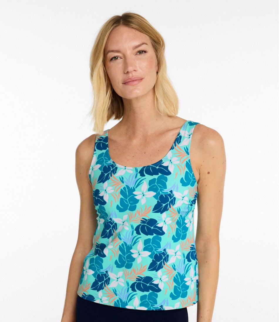 Print Women's BeanSport Swimwear Scoopneck Tankini Top