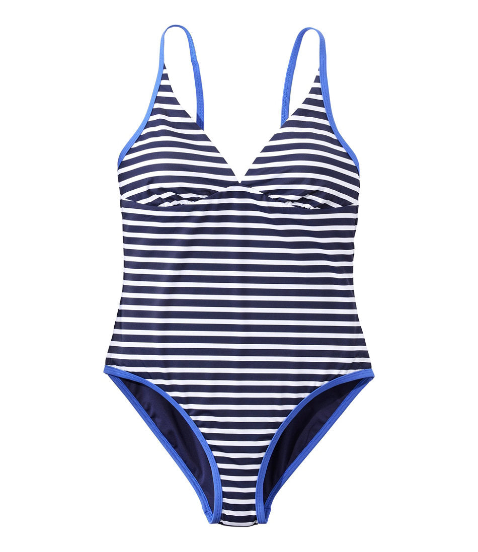 Women's Coastal Essentials Swimwear V-Neck Tanksuit Print