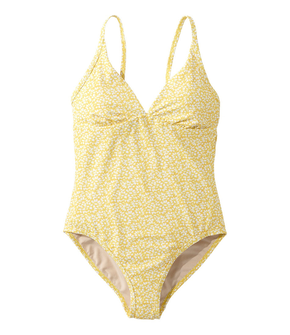 Women's Coastal Essentials Swimwear V-Neck Tanksuit Print