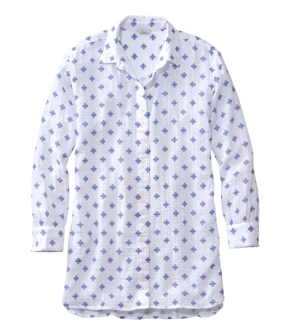 Women's Cloud Gauze Cover-Up Shirt Stripe