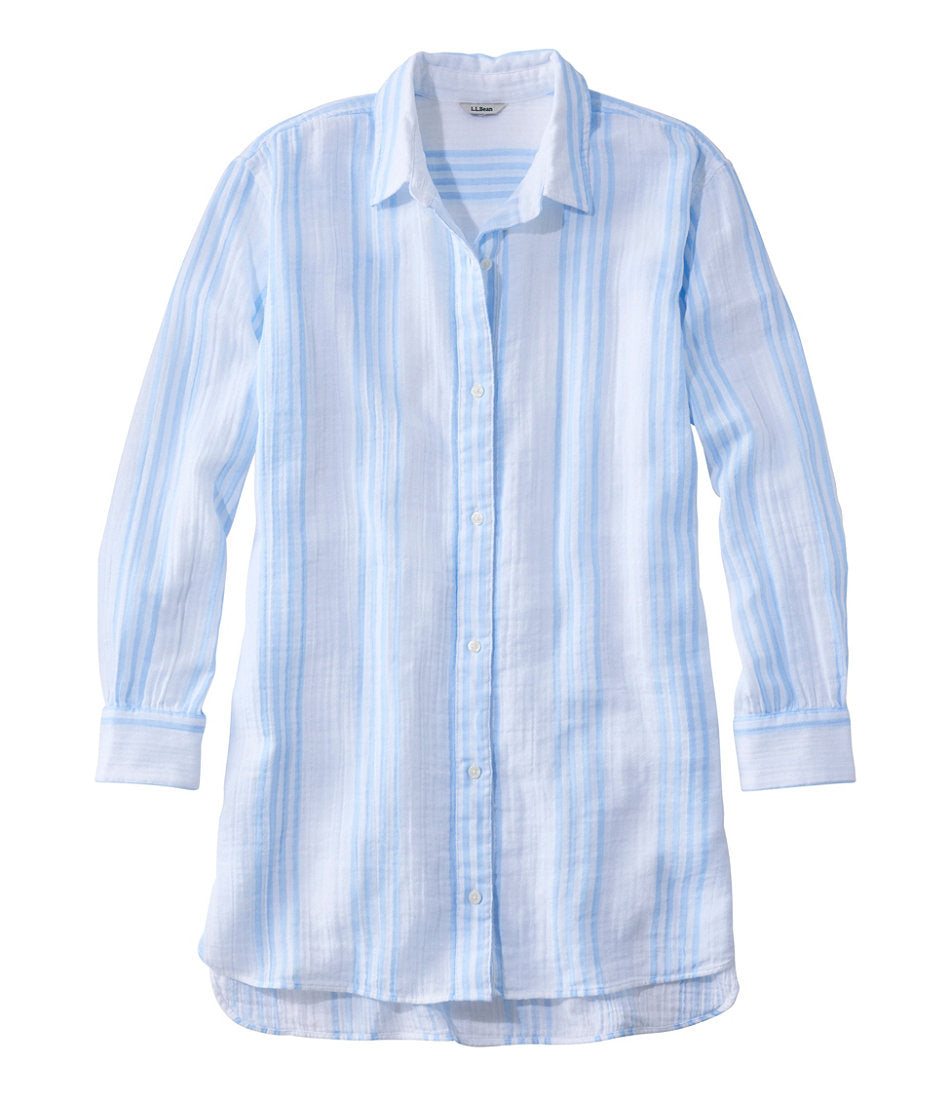 Women's Cloud Gauze Cover-Up Shirt Stripe