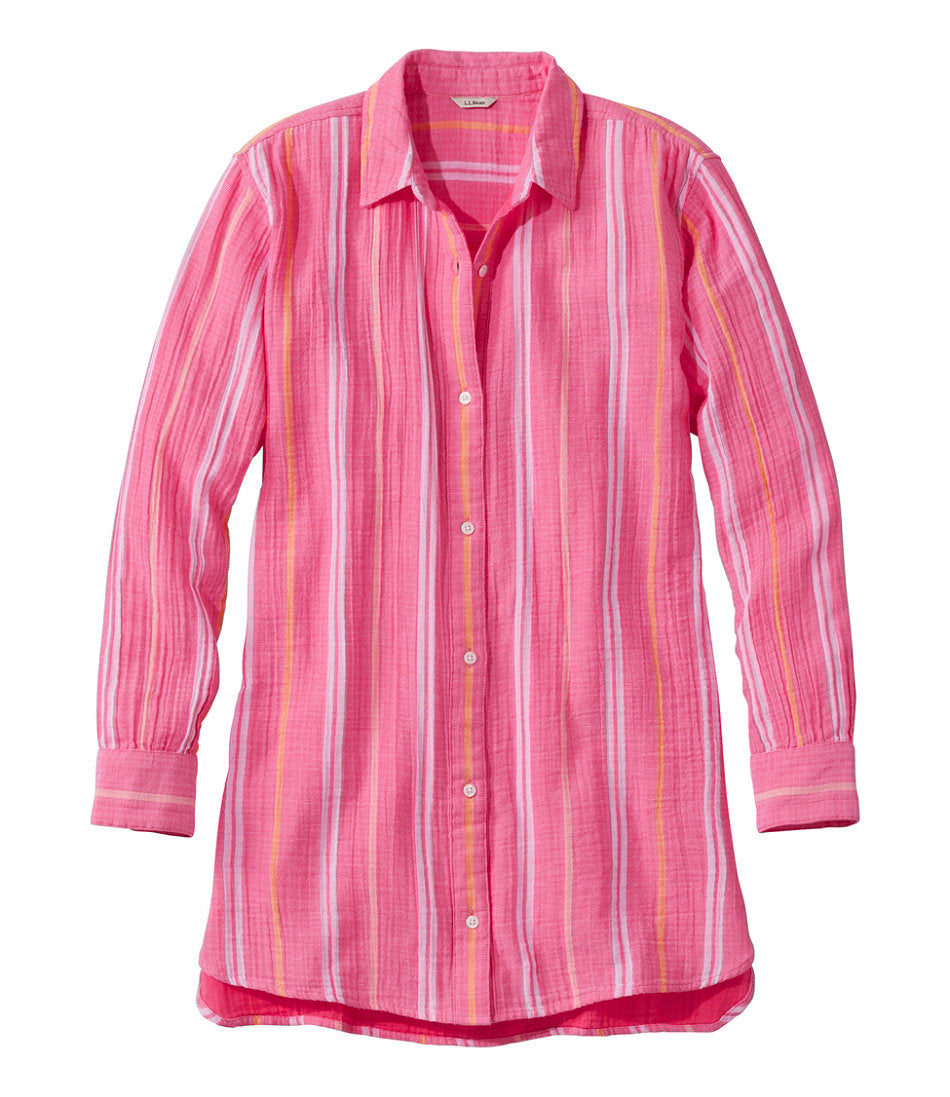 Women's Cloud Gauze Cover-Up Shirt Stripe