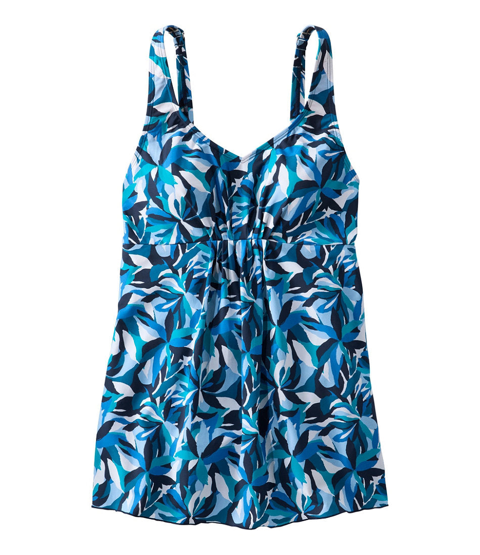 Soft-Drape Tankini Top Print Women's Shaping Swimwear