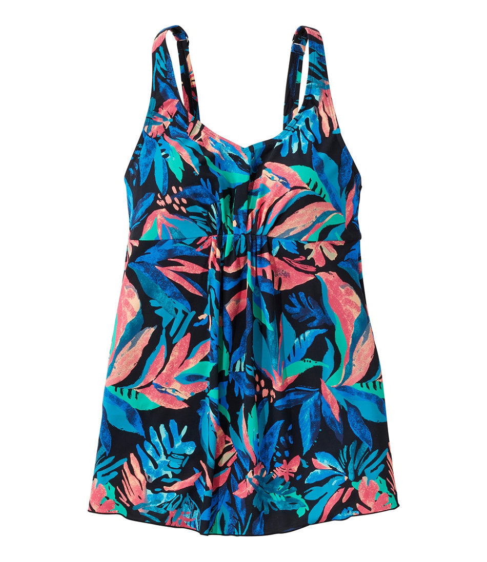 Soft-Drape Tankini Top Print Women's Shaping Swimwear