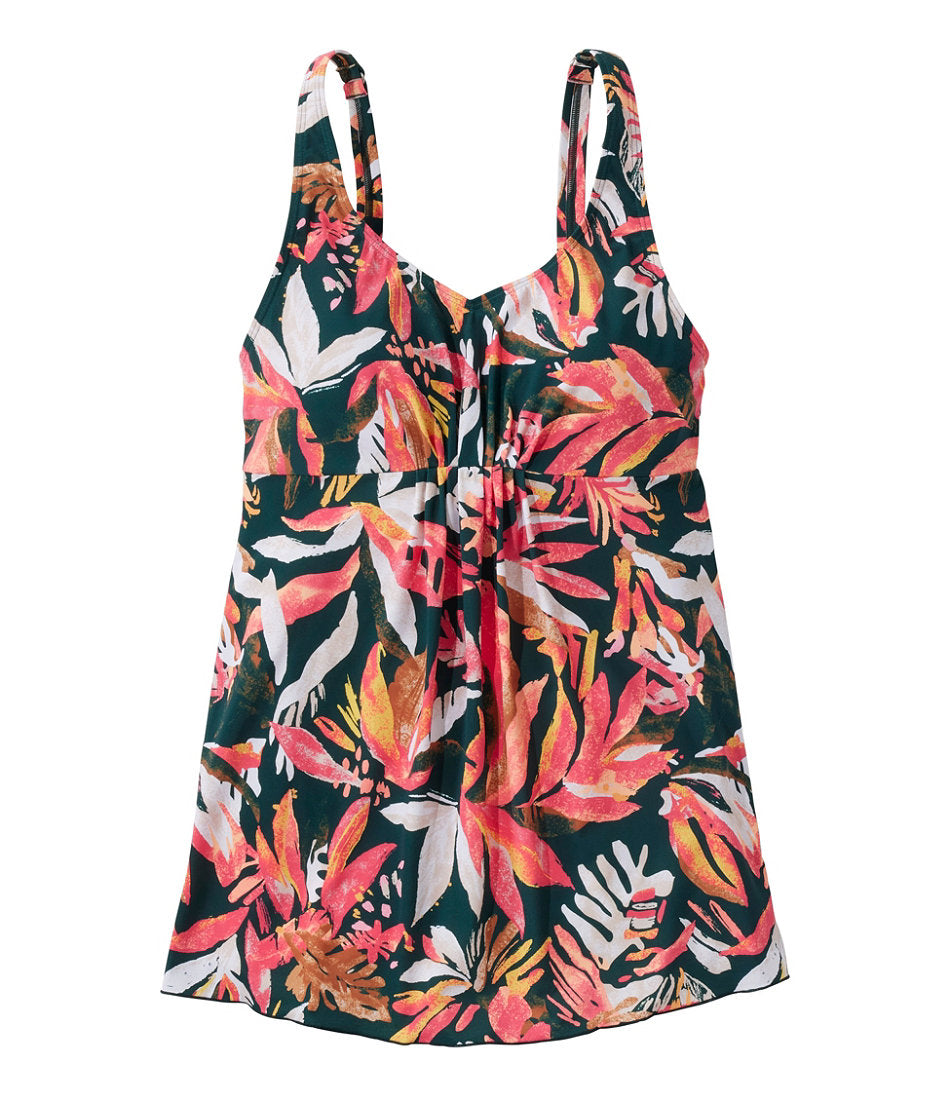 Soft-Drape Tankini Top Print Women's Shaping Swimwear