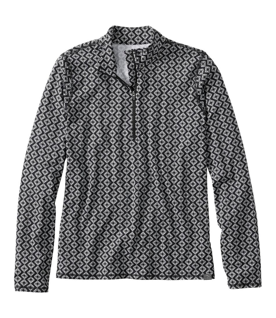 Women's SunSmart® UPF 50+ Sun Shirt Quarter-Zip Print