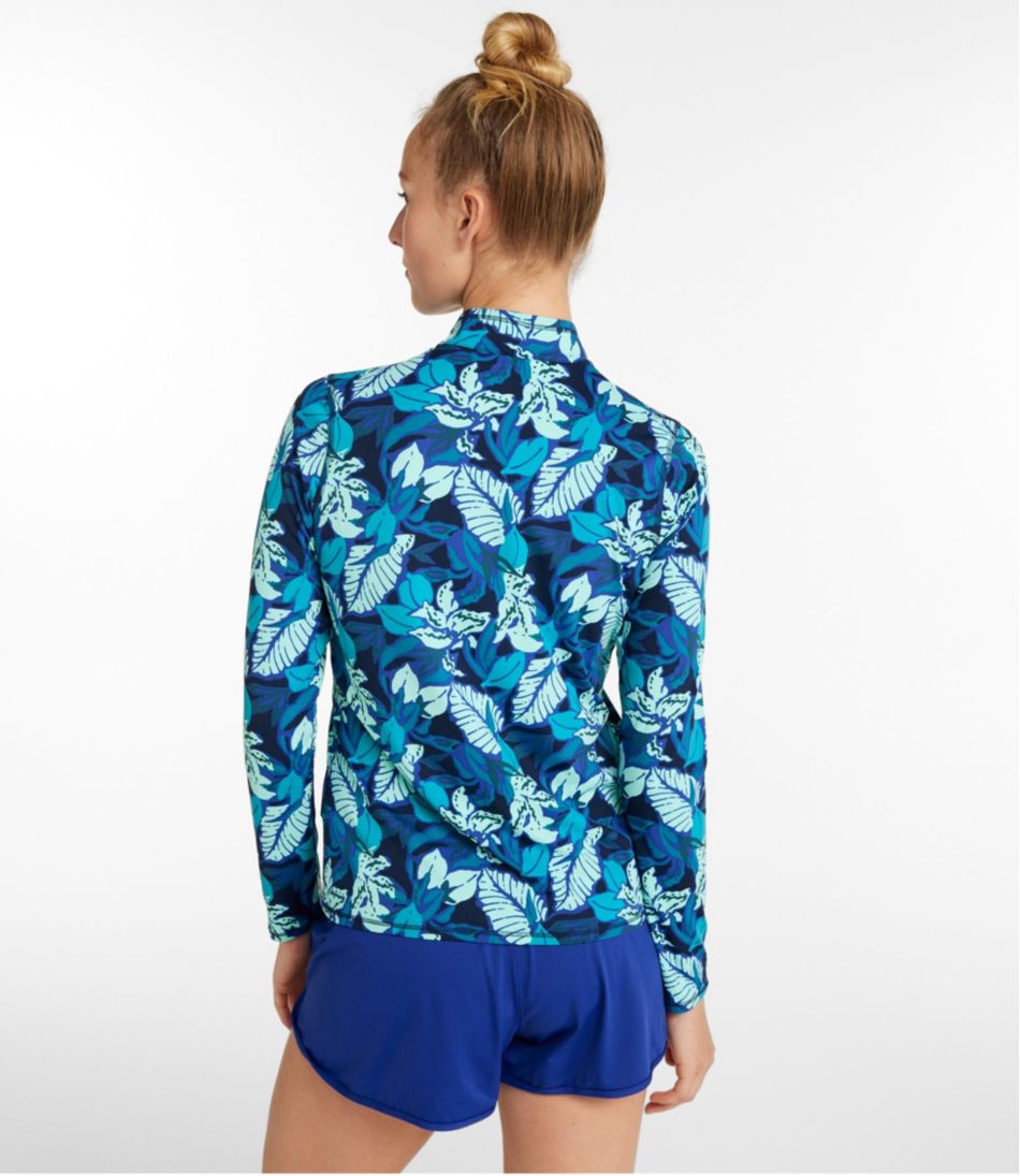 Women's SunSmart® UPF 50+ Sun Shirt Quarter-Zip Print