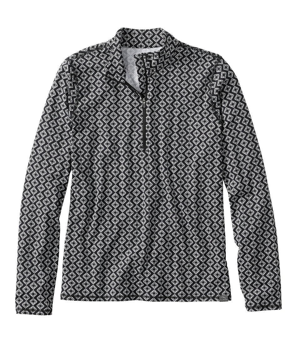 Women's SunSmart® UPF 50+ Sun Shirt Quarter-Zip Print