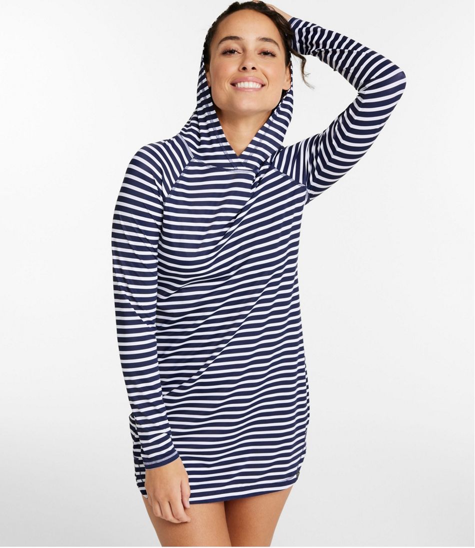 Women's SunSmart® UPF 50+ Sun Shirt Hooded Tunic Print