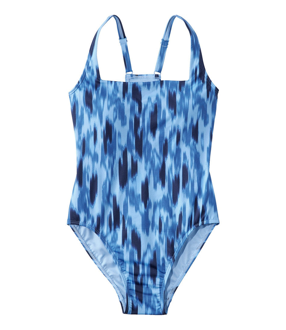 Squareneck Tanksuit Print Women's New Currents Swimwear
