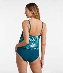 Women's Shaping Swimwear Blouson Tanksuit Print