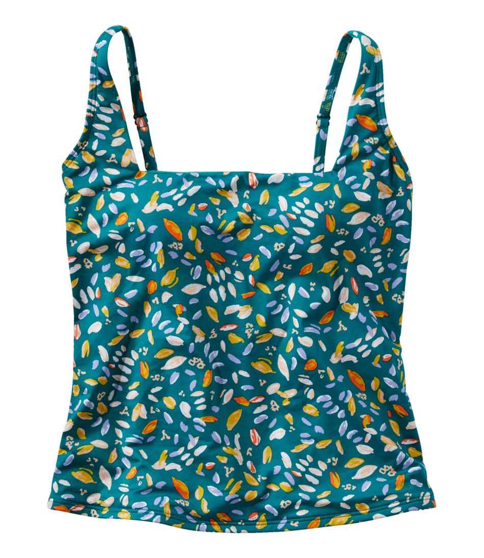 Squareneck Tankini Top Print Women's New Currents Swimwear